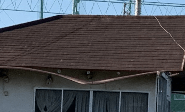 雨といのたわみ