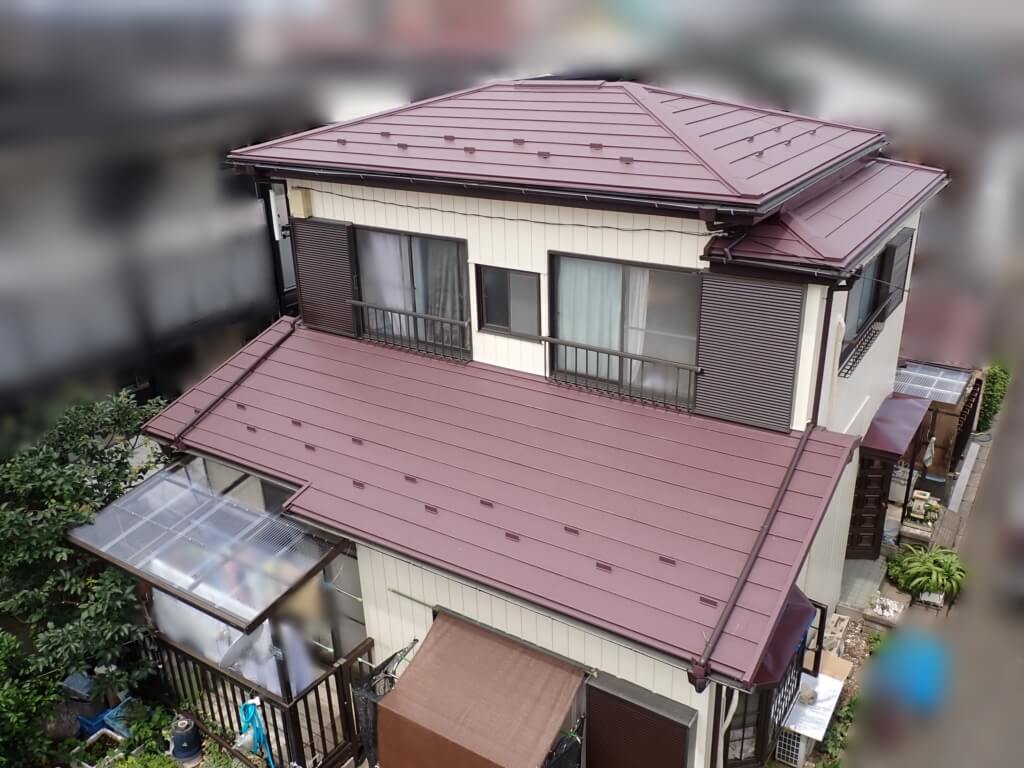 屋根カバー工法工事施工後