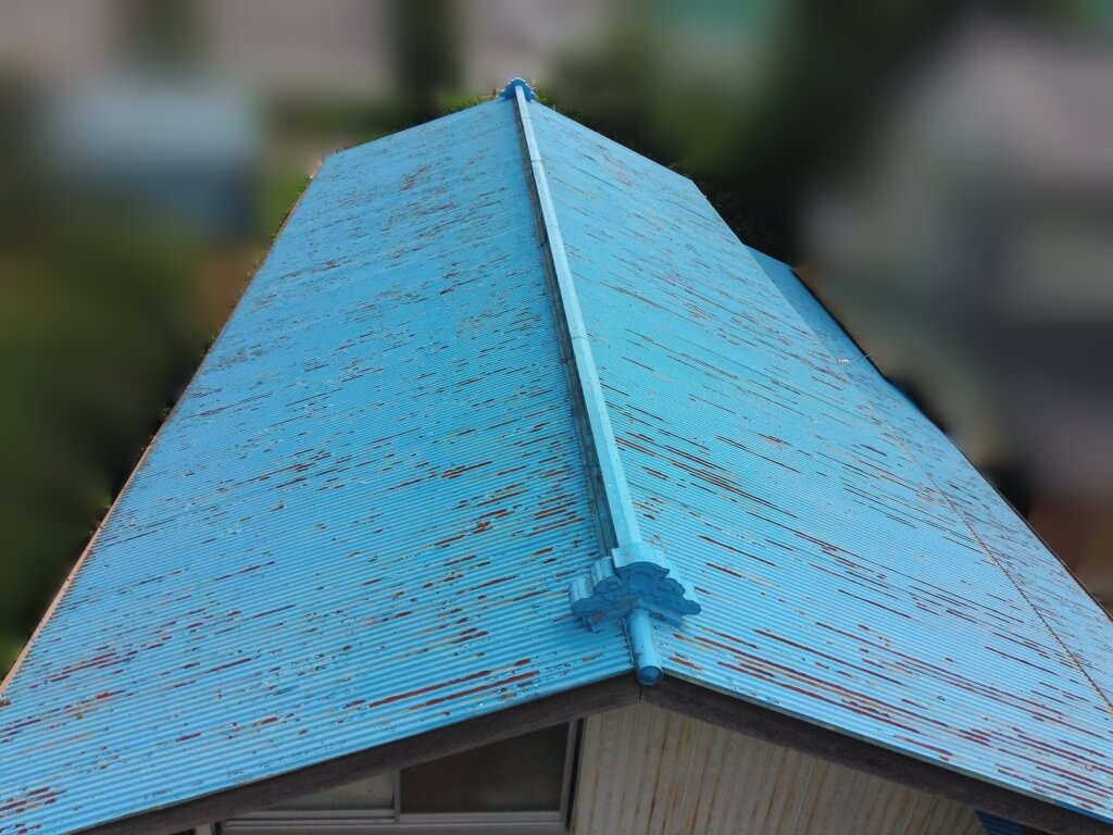 屋根葺き替え工法　施工前