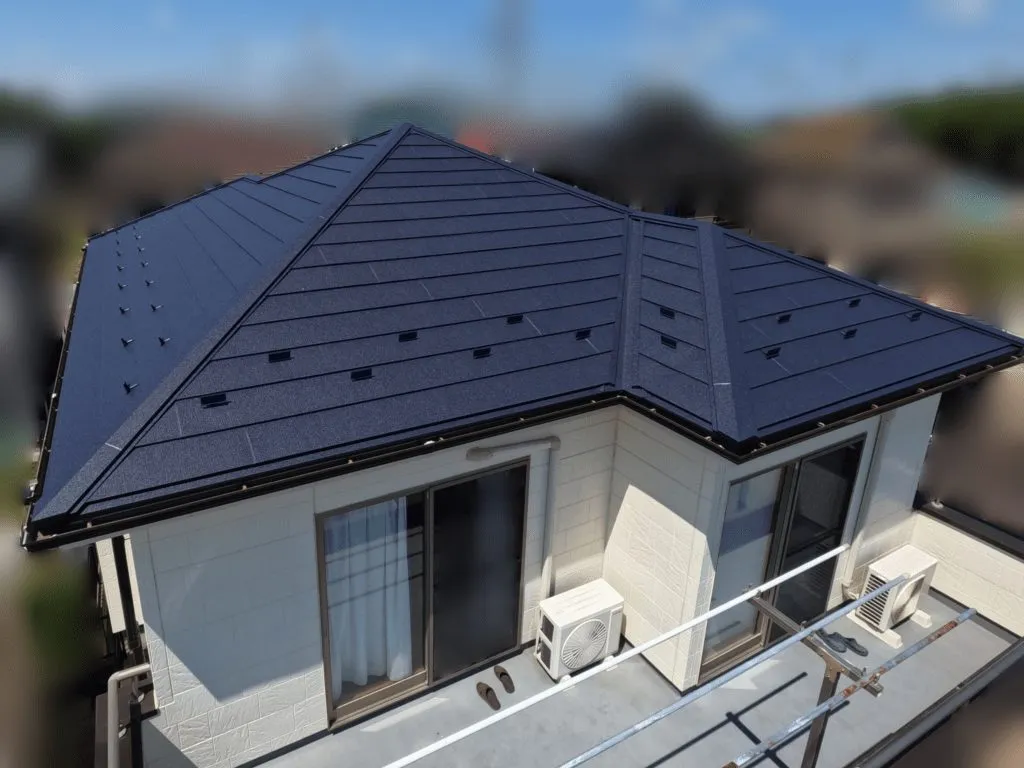 越谷市T様屋根カバー工法工事施工事例