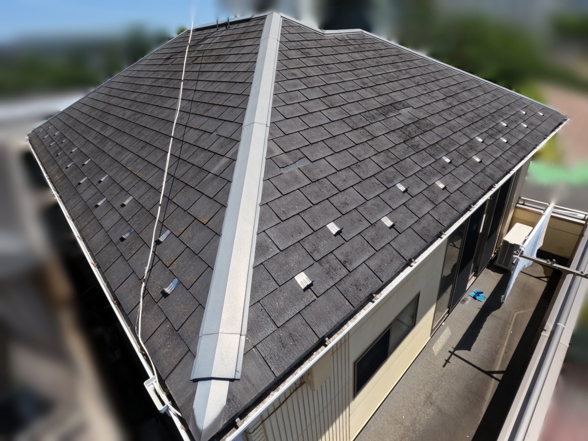 草加市　T様　屋根カバー工法工事　施工事例　施工前