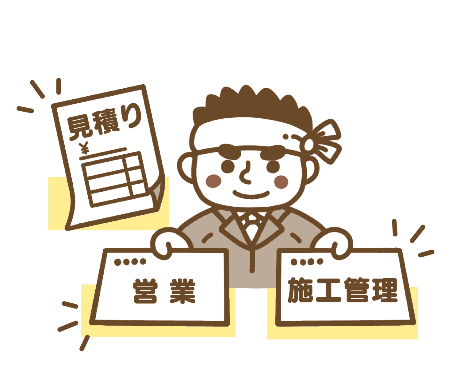 営業と施工管理を兼任